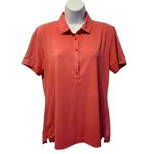 Fairway & Greene Women's Polo Size Medium Pink Great Condition Pre-owned